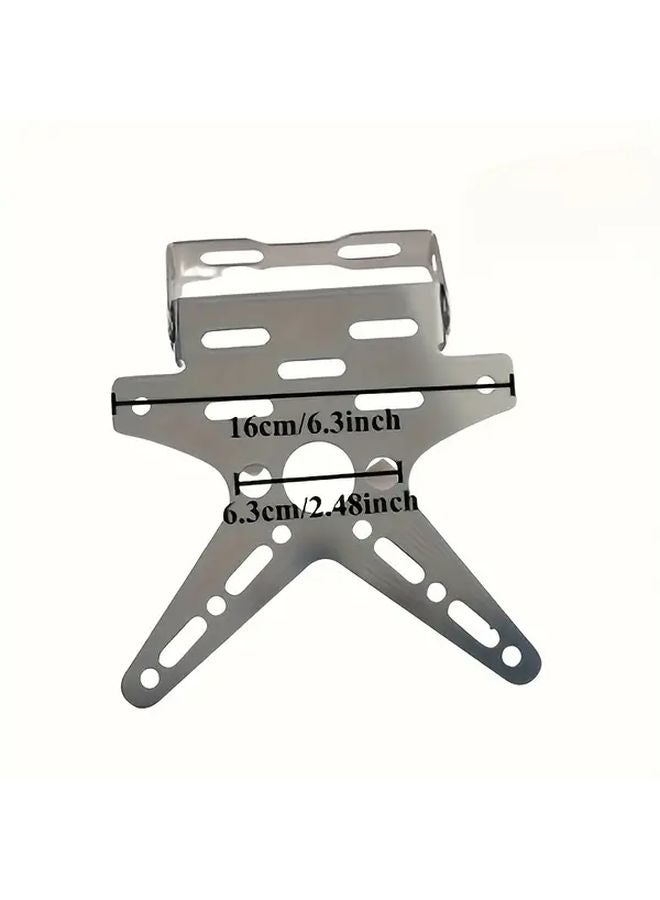 Green Universal Adjustable Aluminum Motorcycle License Plate Cover For Yamaha TMAX 500 530 YZF R15 XT660 XRZ - Image 2